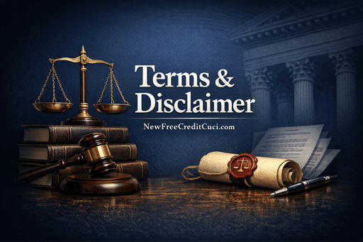 Term & Disclaimer - Newfreecreditcuci